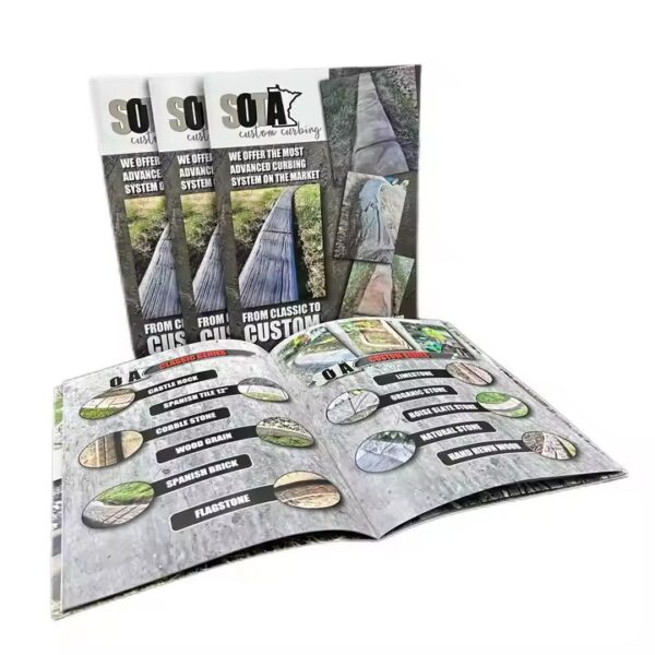 Custom Printed Full Color Advertising Saddle-Stitched Booklet (3) Wholesale Custom Full Color Saddle-Stitched Advertising Booklet