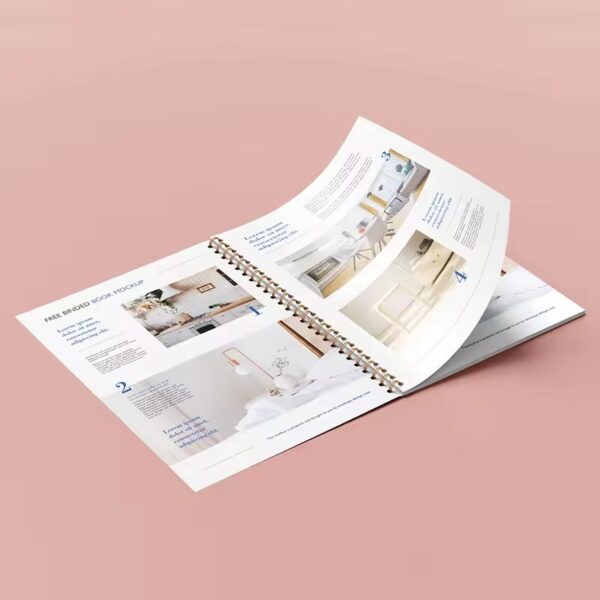 Custom Hardcover Spiral Bound Booklet with Full Color Printing