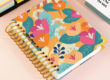 Wholesale custom printed spiral bound planner notebook with colorful cover