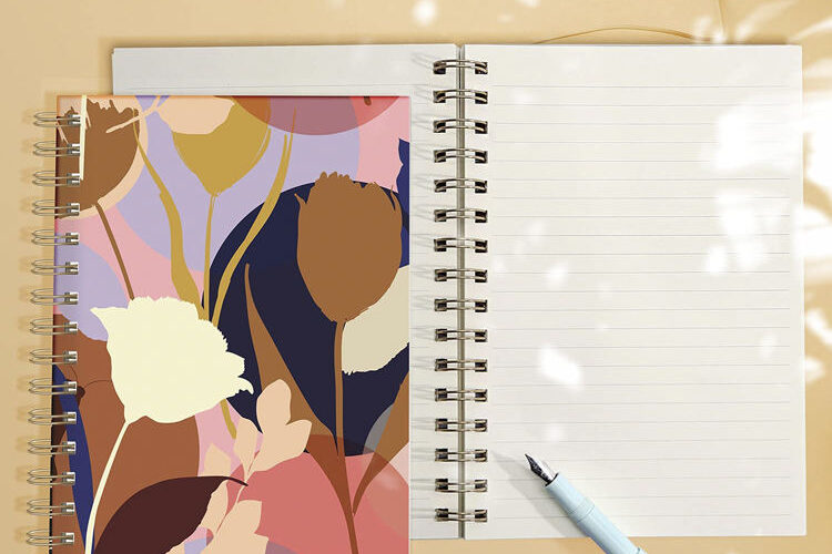 Wholesale custom printed spiral bound planner notebook with colorful cover