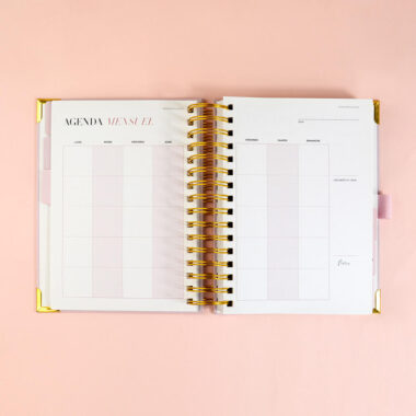 Wholesale custom printed spiral bound planner notebook with colorful cover