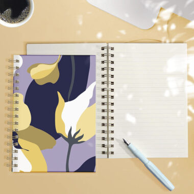 Wholesale custom printed spiral bound planner notebook with colorful cover
