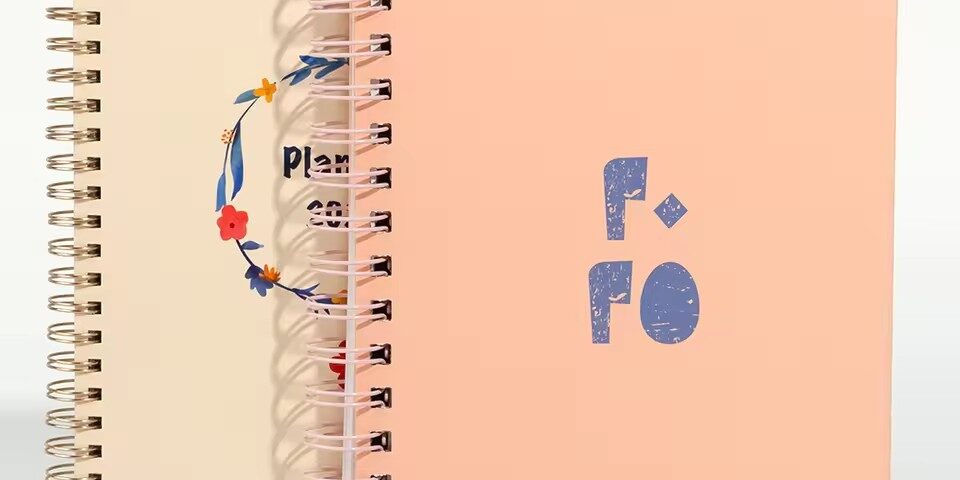 Durable Custom Spiral Bound Hardcover Notebook