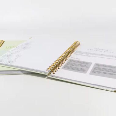Custom Durable Spiral Bound Planner Notebook