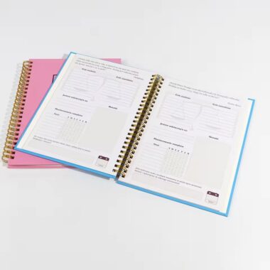 Custom Durable Spiral Bound Hardcover Planner Notebook