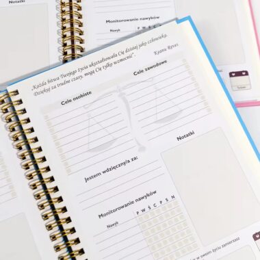 Custom Durable Spiral Bound Hardcover Planner Notebook